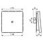 Cable outlet w.centre plate and insert ME2990AAT thumbnail 3