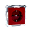 SCHUKO socket-outlet f. spec.circ., shutter, screwl. term., ruby red, System M thumbnail 4