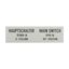 Clamp with label, For use with T5, T5B, P3, 88 x 27 mm, Inscribed with standard text zOnly open main switch when in 0 positionz, Language German/Engli thumbnail 8