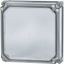Cap, + door, transparent smoky gray, HxWxD=375x375x50mm thumbnail 3