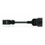 pre-assembled adapter cable Eca Plug/SCHUKO coupler black thumbnail 5