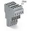 2-conductor female connector CAGE CLAMP® 4 mm² gray thumbnail 1