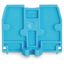 End plate with fixing flange M3 2.5 mm thick blue thumbnail 3