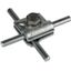 MV clamp Al f. Rd 8-10mm with hexagon screw and spring washer thumbnail 1