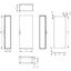 Modular enclosure 1 door IP55 H=2000 W=800 D=400 mm thumbnail 2