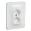 Robust - double socket outlet - 2P + E - flush - screwless - 16A - 250V - white thumbnail 3
