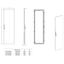 Sheet steel door right for 2 door enclosures H=2000 W=600 mm thumbnail 2