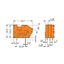 Stackable PCB terminal block with commoning option 2.5 mm² orange thumbnail 4