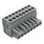 1-conductor female connector, angled CAGE CLAMP® 2.5 mm² gray thumbnail 1