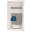 Compact distribution board-flush mounting, multimedia, 3-rows, super-slim sheet steel door thumbnail 4