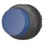 Illuminated pushbutton actuator, RMQ-Titan, Extended, momentary, Blue, Blank, Bezel: black thumbnail 3