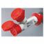 MULTIPLE SOCKET-COUPLERS 2 OUTPUTS IP67 - PLUG 16A - 2 SOCKET-OUTLETS 3P+N+E 400V 50/60HZ - RED - 6H thumbnail 2