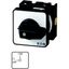 On-Off switch, T0, 20 A, centre mounting, 2 contact unit(s), 3 pole, 1 N/C, with black thumb grip and front plate thumbnail 3