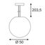 ROTOBALL E27 pendulum lumin, E27, max. 24W, silvergrey/white thumbnail 3