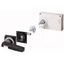 Door coupling rotary handle, 2 x lockable, black/gray thumbnail 1