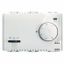 SUMMER/WINTER ELECTRONIC THERMOSTAT WITH KNOB ADJUSTMENT - 230V ac 50/60Hz - 3 MODULES - SYSTEM WHITE thumbnail 2