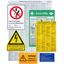 Set of warning signs, german language plastic, for electrical installa thumbnail 1
