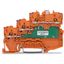 3-conductor sensor supply terminal block LED (green) 1 mm² orange thumbnail 3