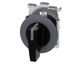 Illuminable selector switch, 30 mm, round, Metal matt, black, Selector switch long, front ring  3SU1062-2EL10-0AA0-Z X90 thumbnail 1