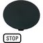 Button plate, mushroom black, STOP thumbnail 6