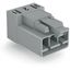 Plug for PCBs angled 3-pole gray thumbnail 2