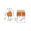 PCB terminal block push-button 1.5 mm² orange thumbnail 2