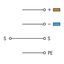 4-conductor sensor terminal block with ground contact with colored con thumbnail 3