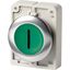 Illuminated pushbutton actuator, RMQ-Titan, flat, momentary, green, inscribed, Front ring stainless steel thumbnail 3