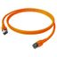 Patchcord RJ45 shielded Cat.6a 10GB, LS0H, orange,   2.0m thumbnail 4