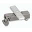 Carrier with grounding foot parallel to carrier rail 45 mm long gray thumbnail 1