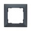 One gang frame 55x55mm, anthracite thumbnail 1