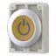 Illuminated pushbutton actuator, RMQ-Titan, Flat, momentary, yellow, inscribed, Metal bezel thumbnail 6