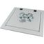 Top plate, for arc protection, for WxD=1000x800mm, IP40, grey thumbnail 3