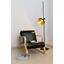 WHIZZ FLOOR LAMP BLACK/GOLD LAMPSHADE 1xE27 thumbnail 2