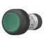 Illuminated pushbutton actuator, Flat, momentary, 1 N/O, Screw connection, LED green, green, Blank, 230 V AC, Bezel: black thumbnail 5