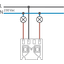 Base for a two-circuit switch, 10 AX/250 Vac, plug-in terminals,screw thumbnail 2