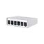 Modul surface mount housing 6 port pure white, unequipped thumbnail 1