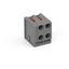 2-conductor female connector push-button PUSH WIRE® gray thumbnail 1