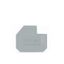 End plate for 400 V, cut-out dimensions L1 1.5 mm thick gray thumbnail 3