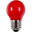 LED E27 Fila Ball G45x75 230V 1W AC Red Non-Dim thumbnail 1