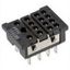 Socket, back-connecting, 14-pin, solder terminals thumbnail 1