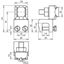 Terminal MCI/tZn clamping range Fl 1-12mm with KS screw for Rd 7-10mm thumbnail 2