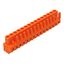 THT female header straight Pin spacing 5.08 mm orange thumbnail 1