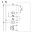 UP floor controller 10-40C, RAL9010 glossy 50x50, AC230V, 16 A, 1 NO contact, PWM / 2 point control, power switch, TA, LED displays, remote sensor thumbnail 4