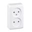PRIMA - double socket outlet without earth - 16A, white thumbnail 3