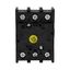 On-Off switch, P1, 25 A, flush mounting, 3 pole, with black thumb grip and front plate thumbnail 11