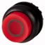 Illuminated pushbutton actuator, RMQ-Titan, Extended, momentary, red, inscribed, Bezel: black thumbnail 1