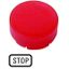 Button lens, raised red, STOP thumbnail 1