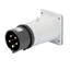 STRAIGHT FLUSH MOUNTING INLET - IP44 - 3P+E 32A 480-500V 50/60HZ - BLACK - 7H - SCREW WIRING thumbnail 1