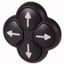 Position pushbutton, RMQ-Titan, Actuators non-flush, momentary, black, 4-fold, opposing pushbuttons not mechanically interlocked, Bezel: black, arrow thumbnail 1